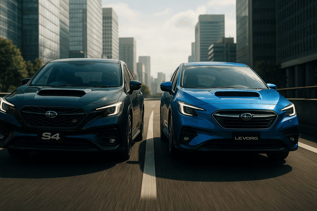 WRX S4とレヴォーグの画像