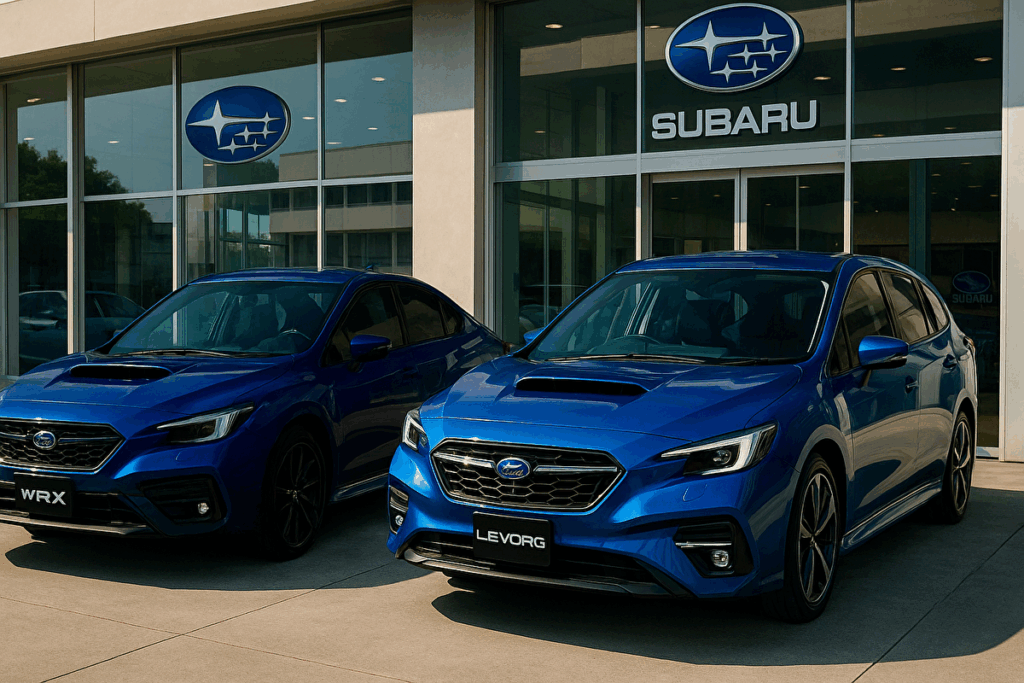 WRX S4とレヴォーグの画像