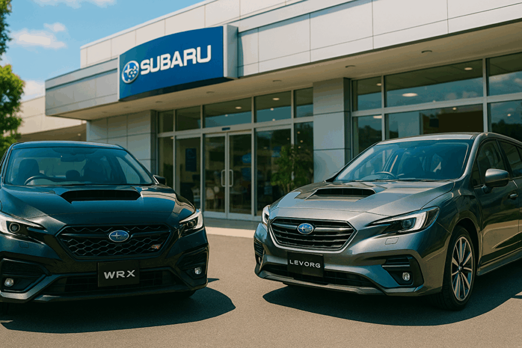 WRX S4とレヴォーグの画像