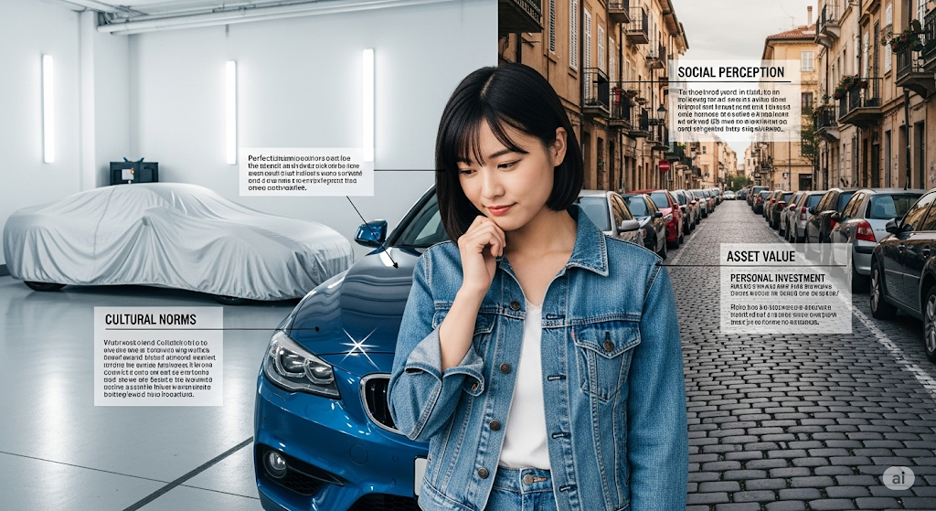 傷の入った車の画像