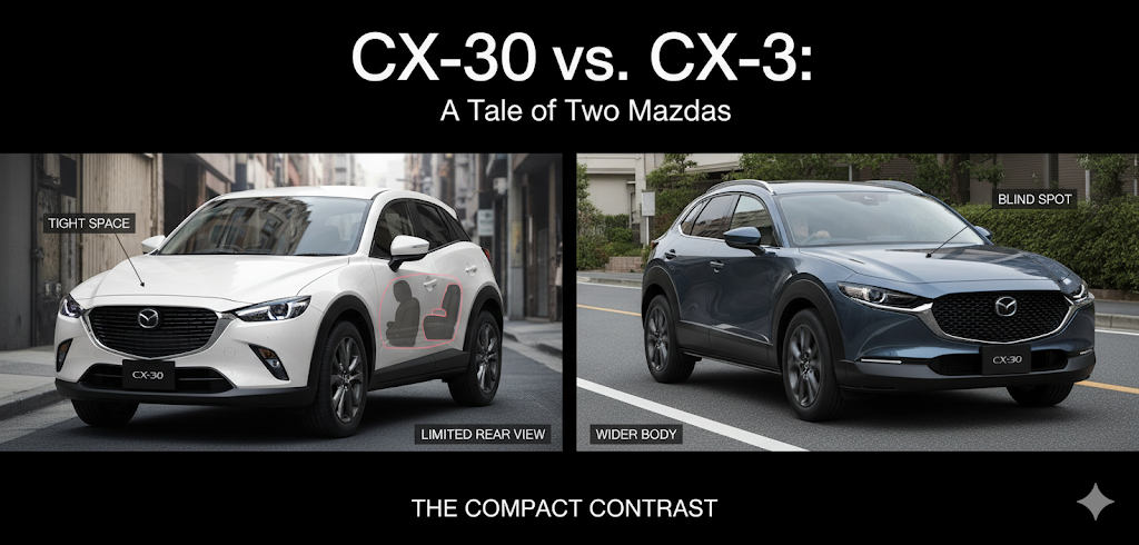CX-3の運転しにくい点との違いを比較