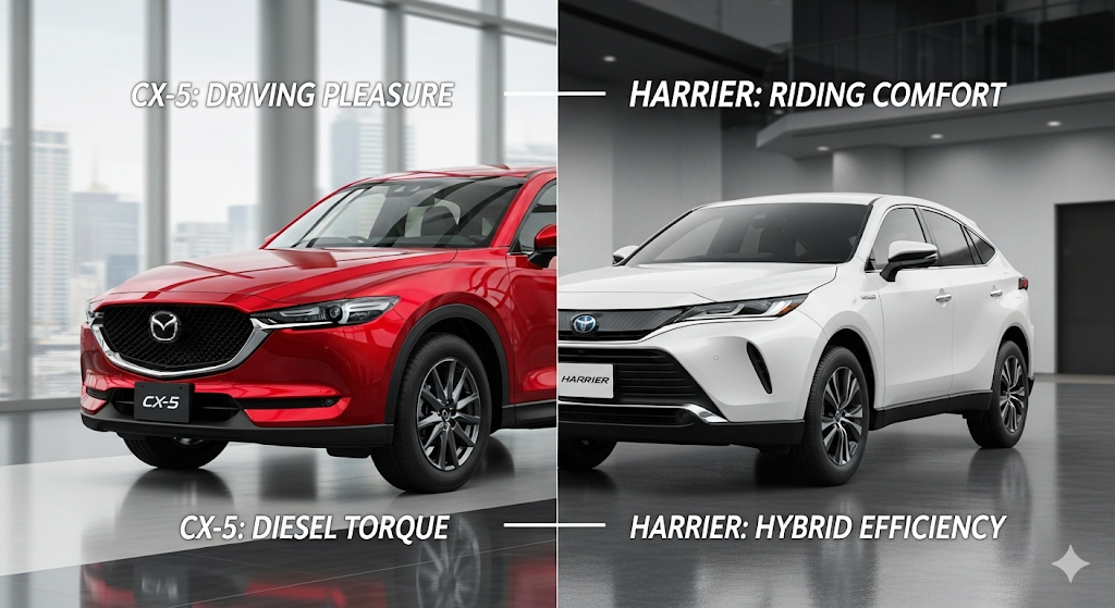 CX-5かハリアーどっち？ライバルと徹底比較