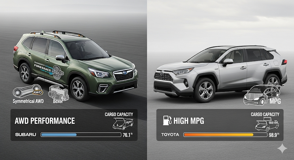 ライバルRAV4比較でわかるフォレスターの欠点