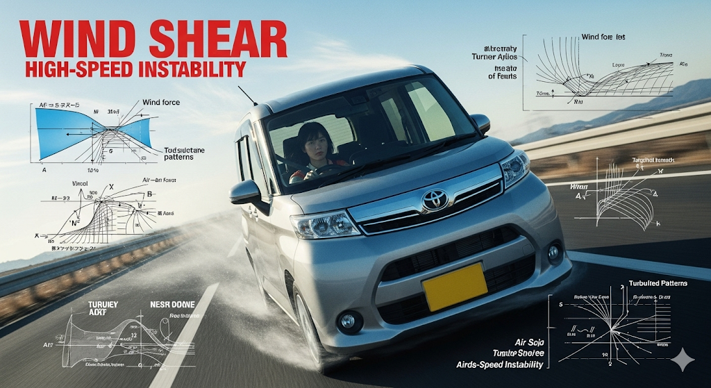 車高の高さが原因?風に煽られるという評判